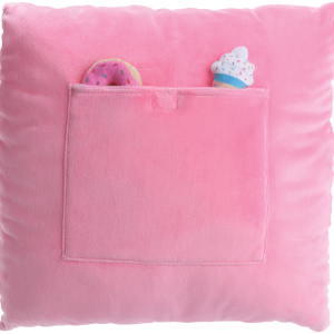 Tic-Tac Donut Fleece Pillow