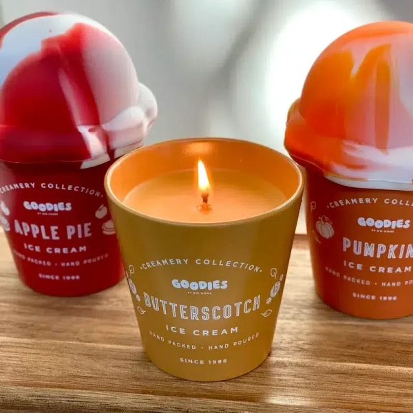 Butterscotch Ice Cream Mini Single Wick