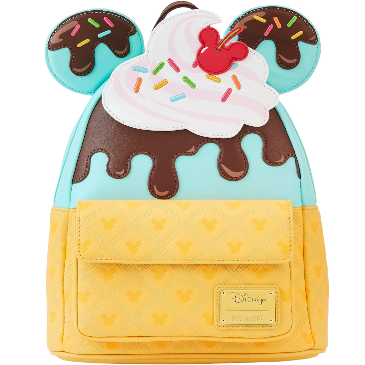 Loungefly Disney Mickey and Minnie Mouse Sweets Ice Cream Mini Backpack