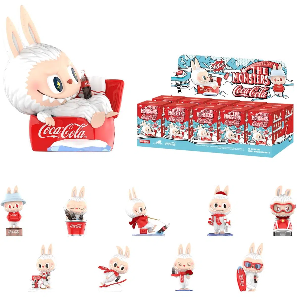 POP MART The Monsters Coca-Cola Series, Blind Box Figures (Single Box)