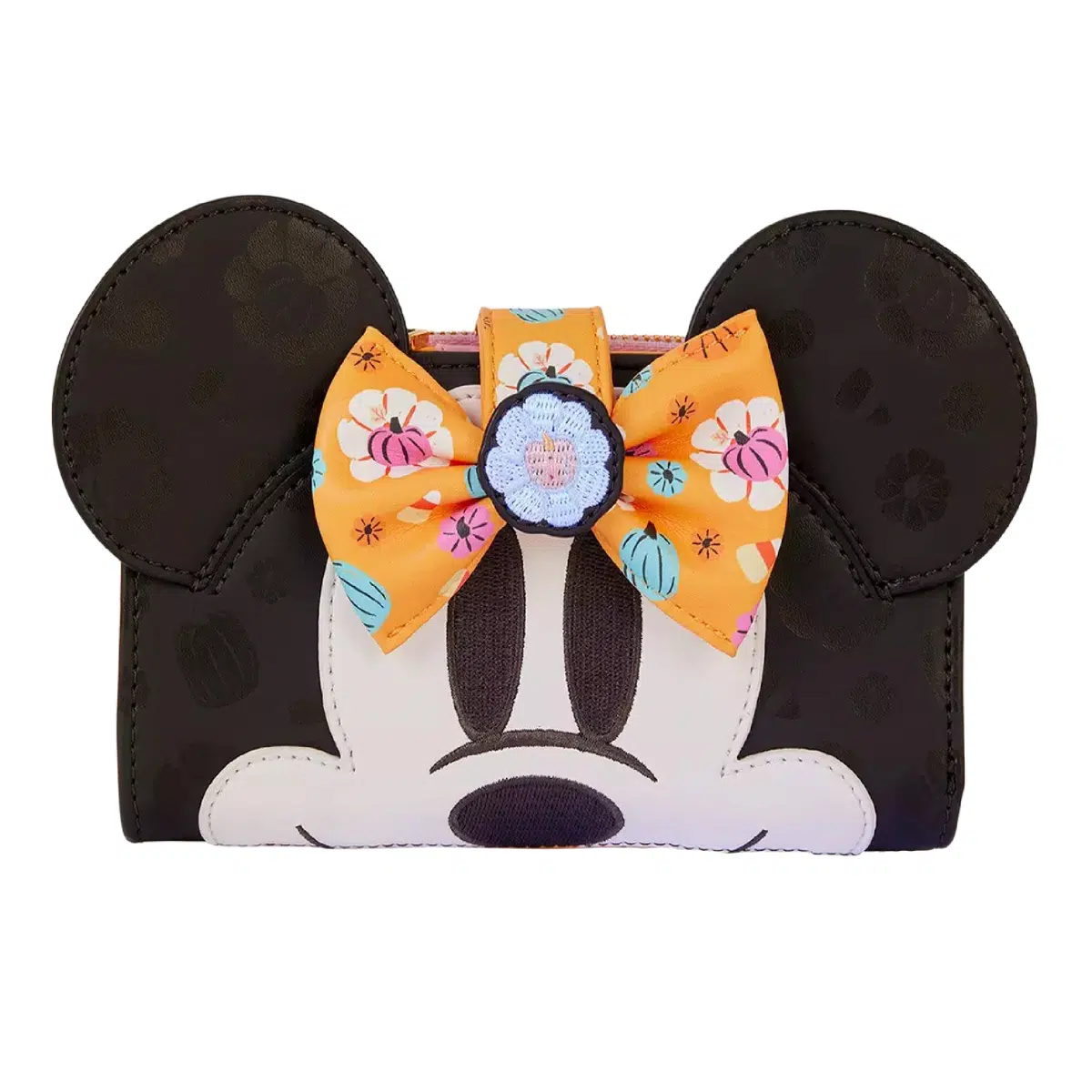 Loungefly Disney Minnie Mouse Floral Pumpkin Bow Wallet