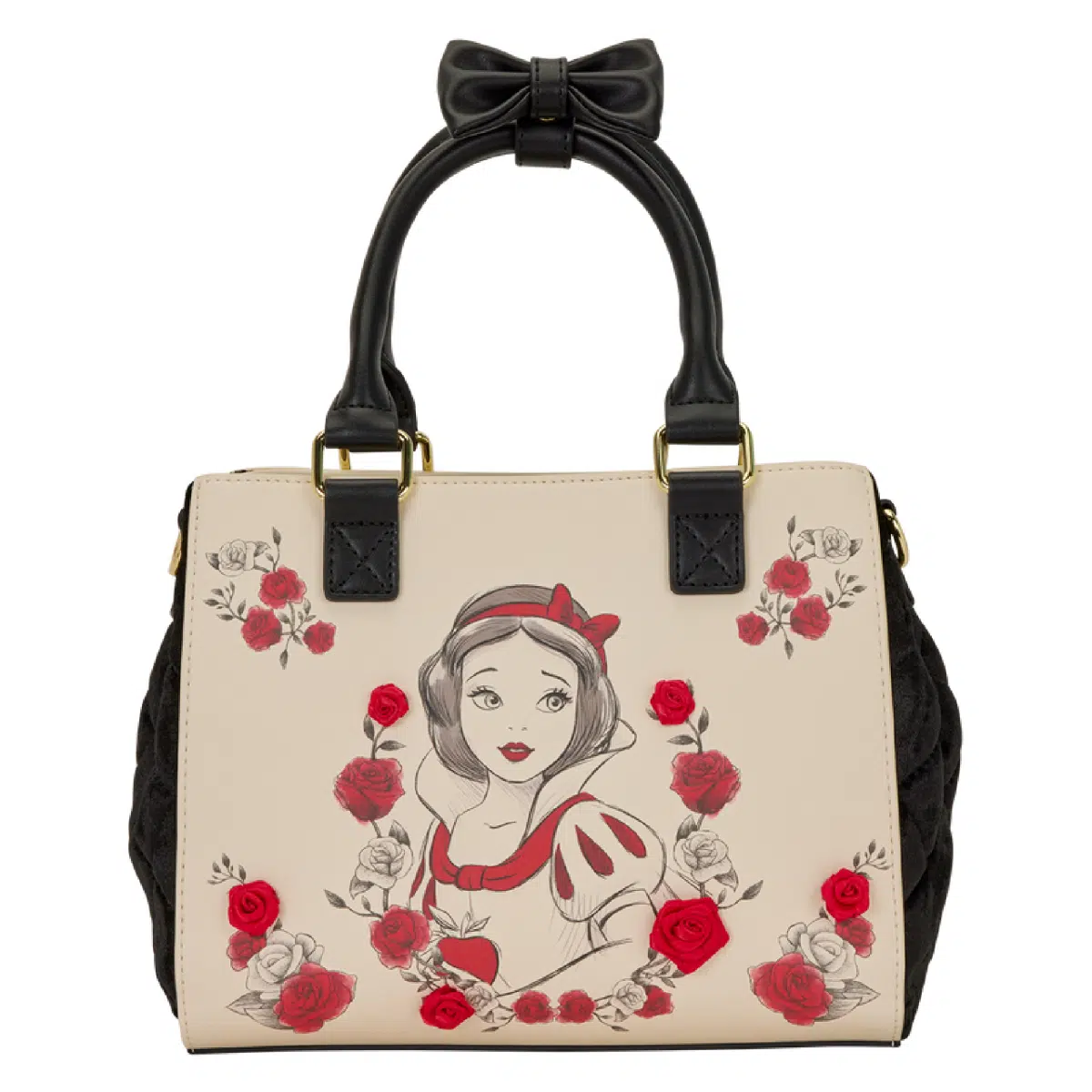 Loungefly Exclusive Snow White Roses Tote Crossbody Bag