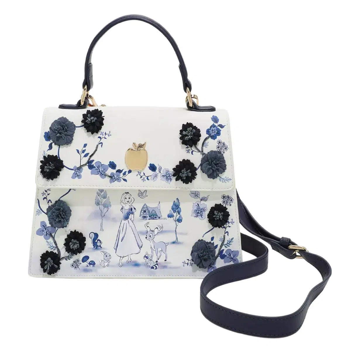 Disney Snow White and the Seven Dwarfs Tonal Floral Handbag