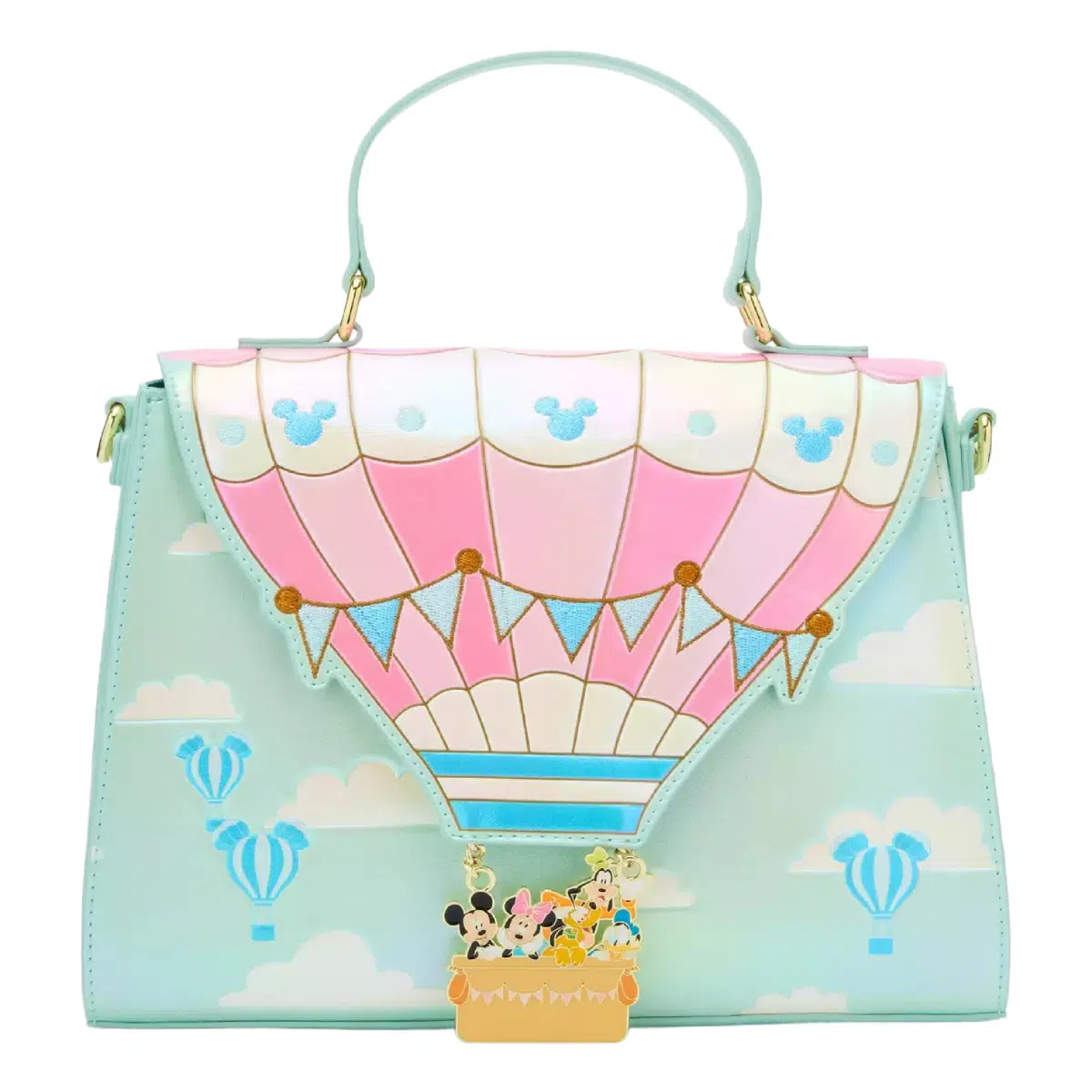 Loungefly Disney Mickey Mouse & Friends Hot Air Balloon Satchel