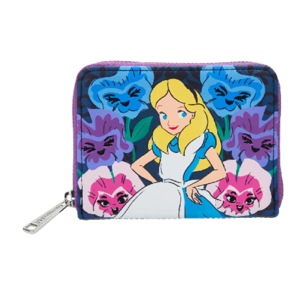 Loungefly Disney Alice in Wonderland Alice & Flowers Zip Wallet