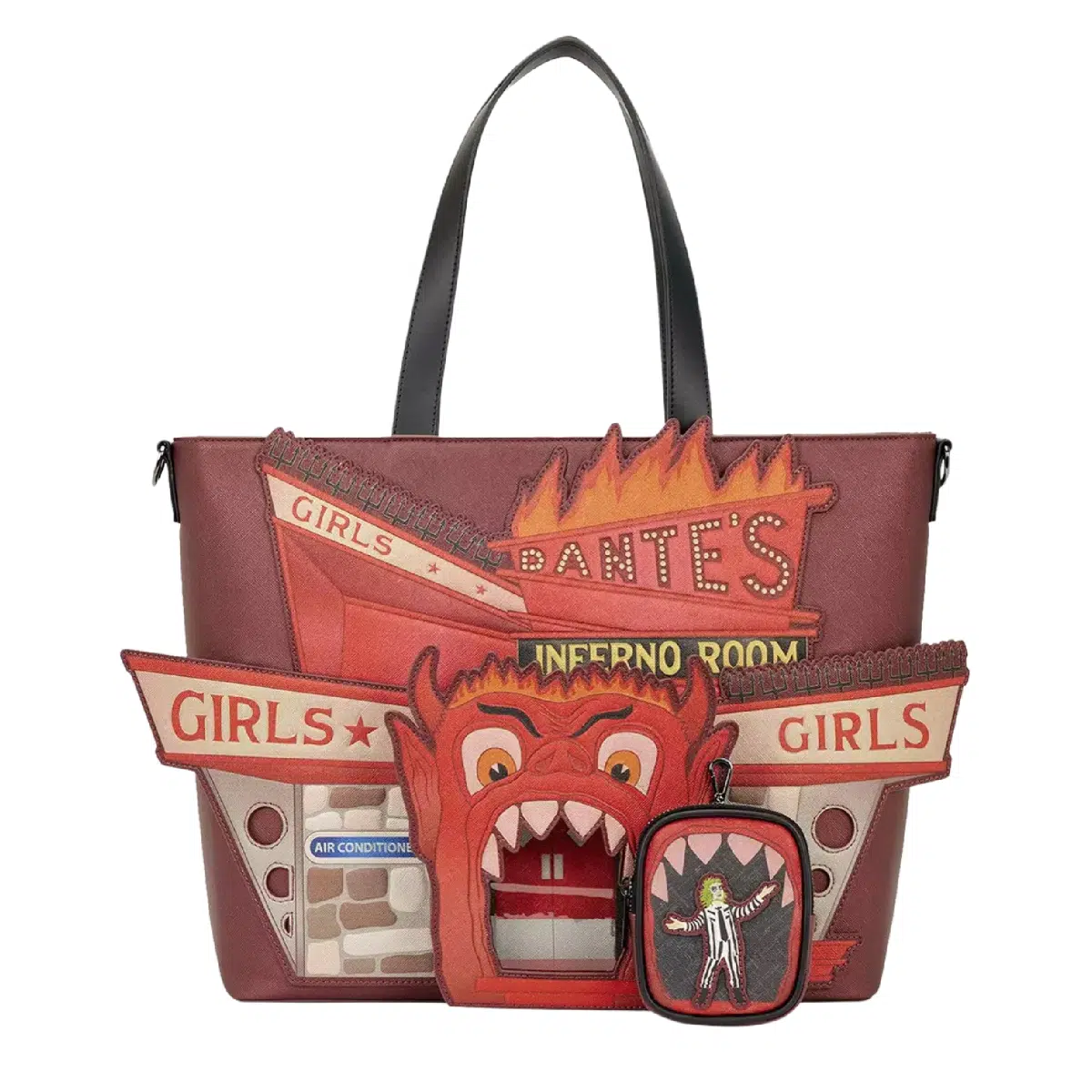 Loungefly Beetlejuice Dante's Inferno Room Tote Bag with Coin Purse