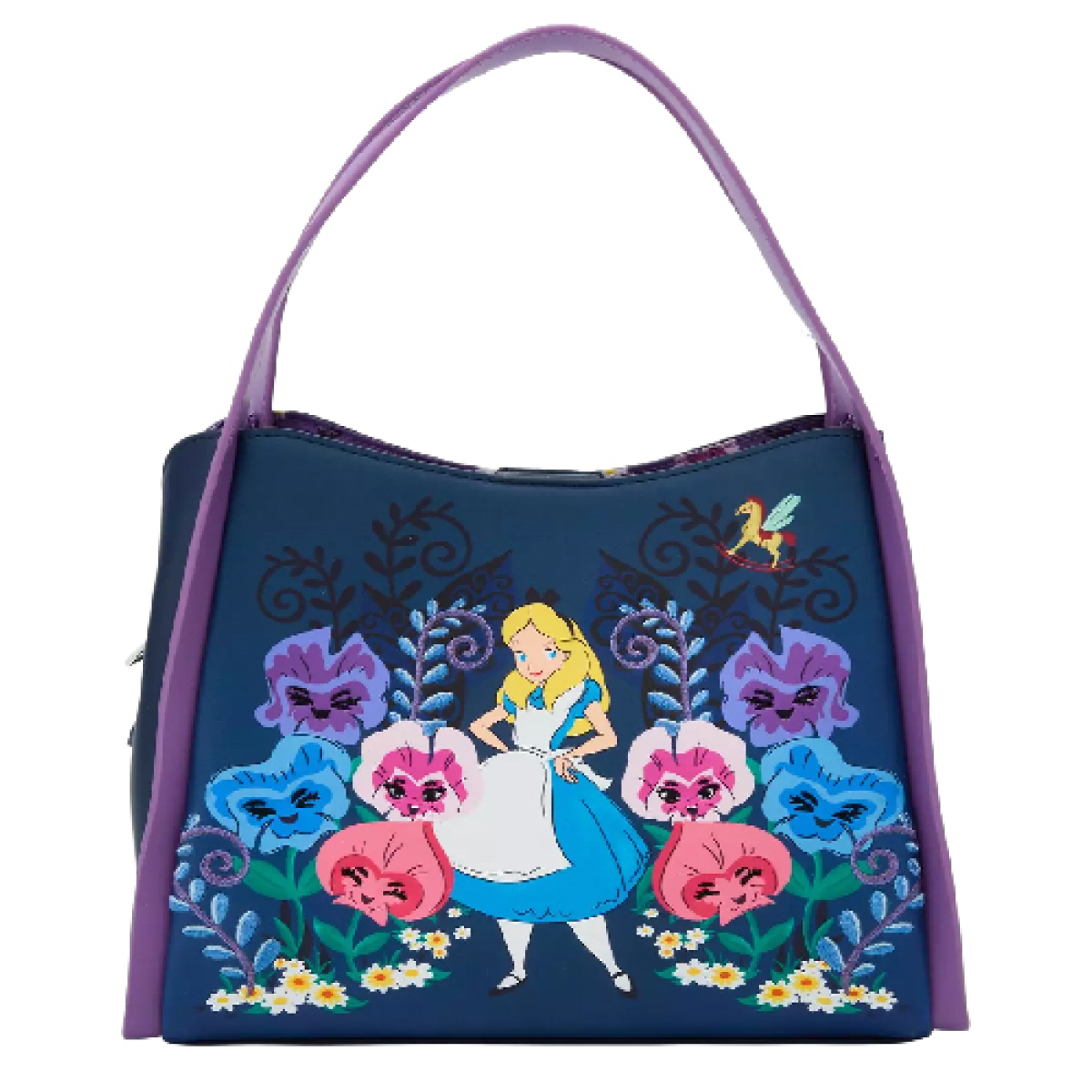 Loungefly Disney Alice in Wonderland Alice & Flowers Convertible Purse