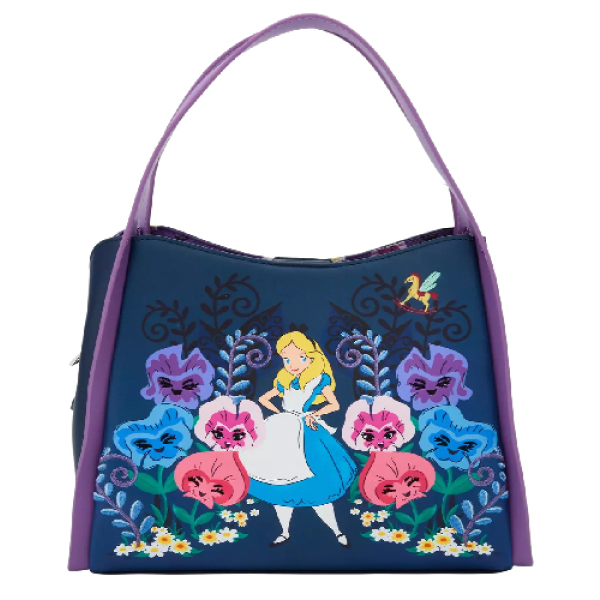 Loungefly Disney Alice in Wonderland Alice & Flowers Convertible Purse