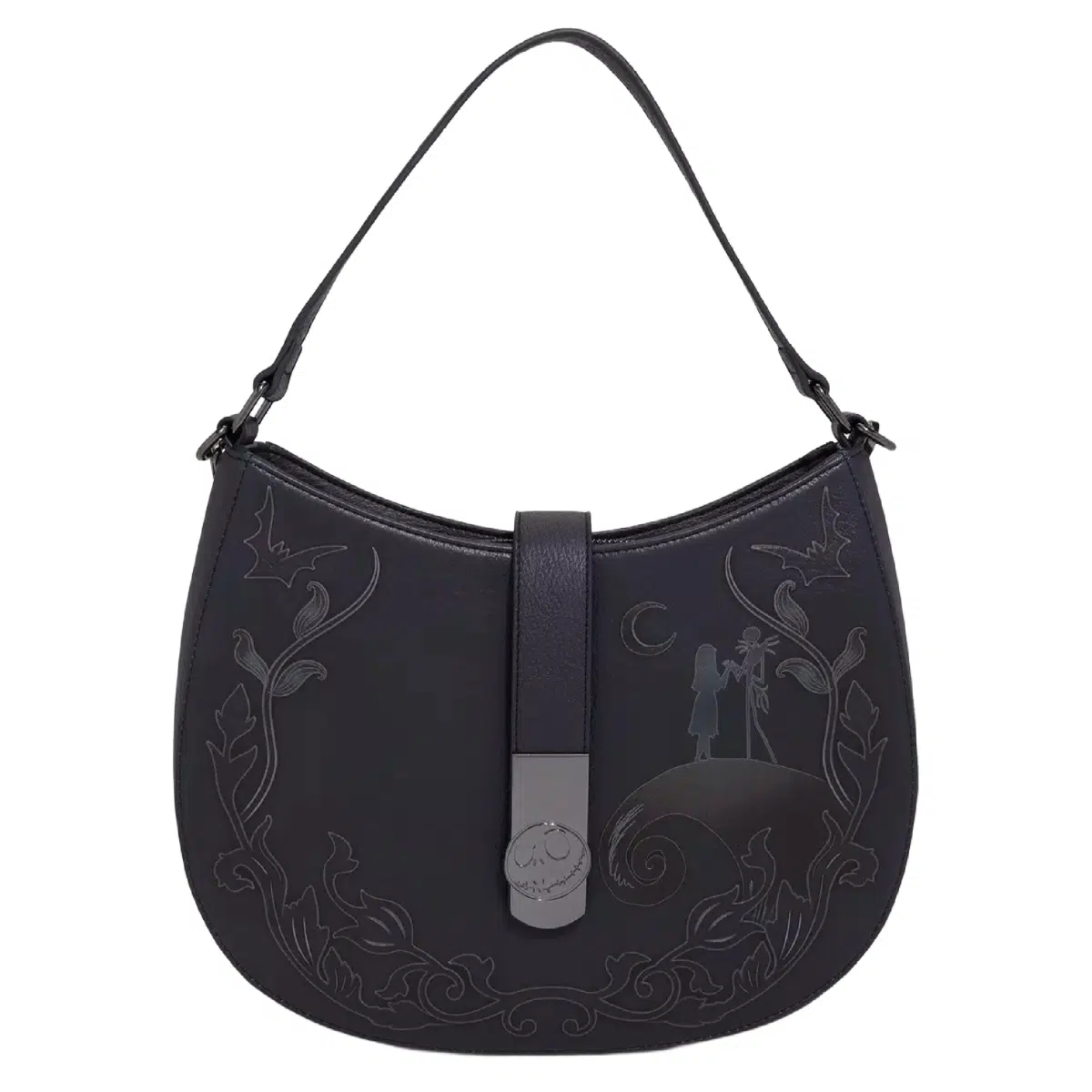 Loungefly Disney The Nightmare Before Christmas Jack & Sally Scene Tonal Handbag