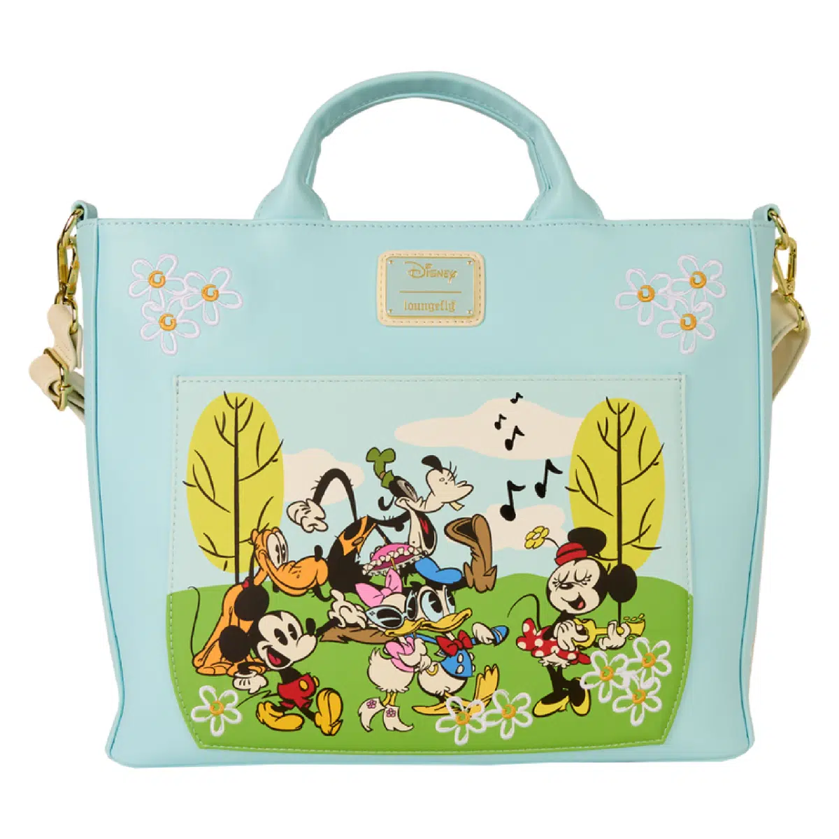 Loungefly Mickey & Friends Exclusive Park Day Convertible Backpack & Tote Crossbody Bag