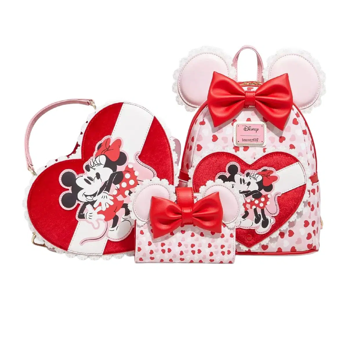 Loungefly Disney Mickey & Minnie Valentine's Day Ears Chocolate
