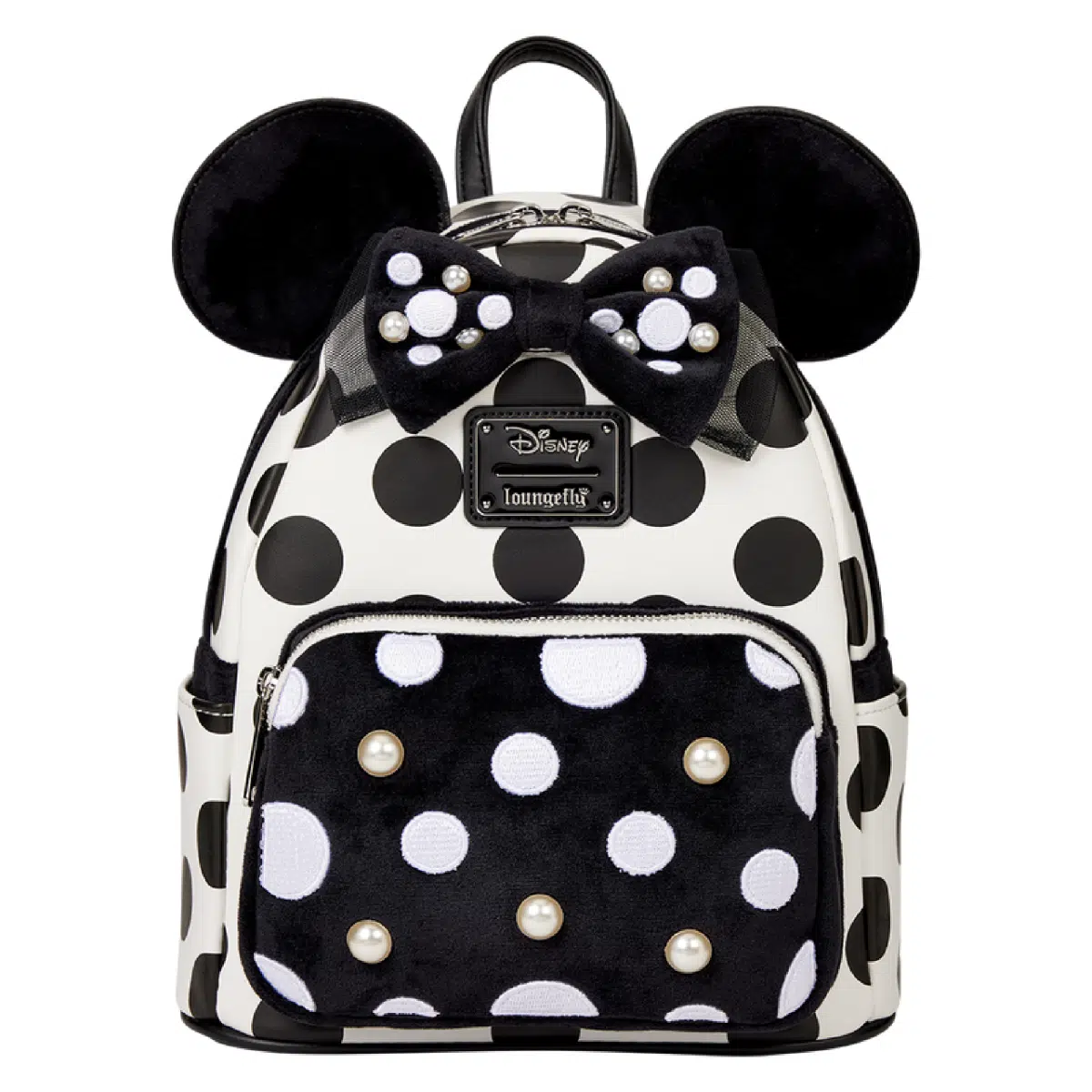 Loungefly Minnie Mouse Exclusive Polka Dot Pearl Mini Backpack