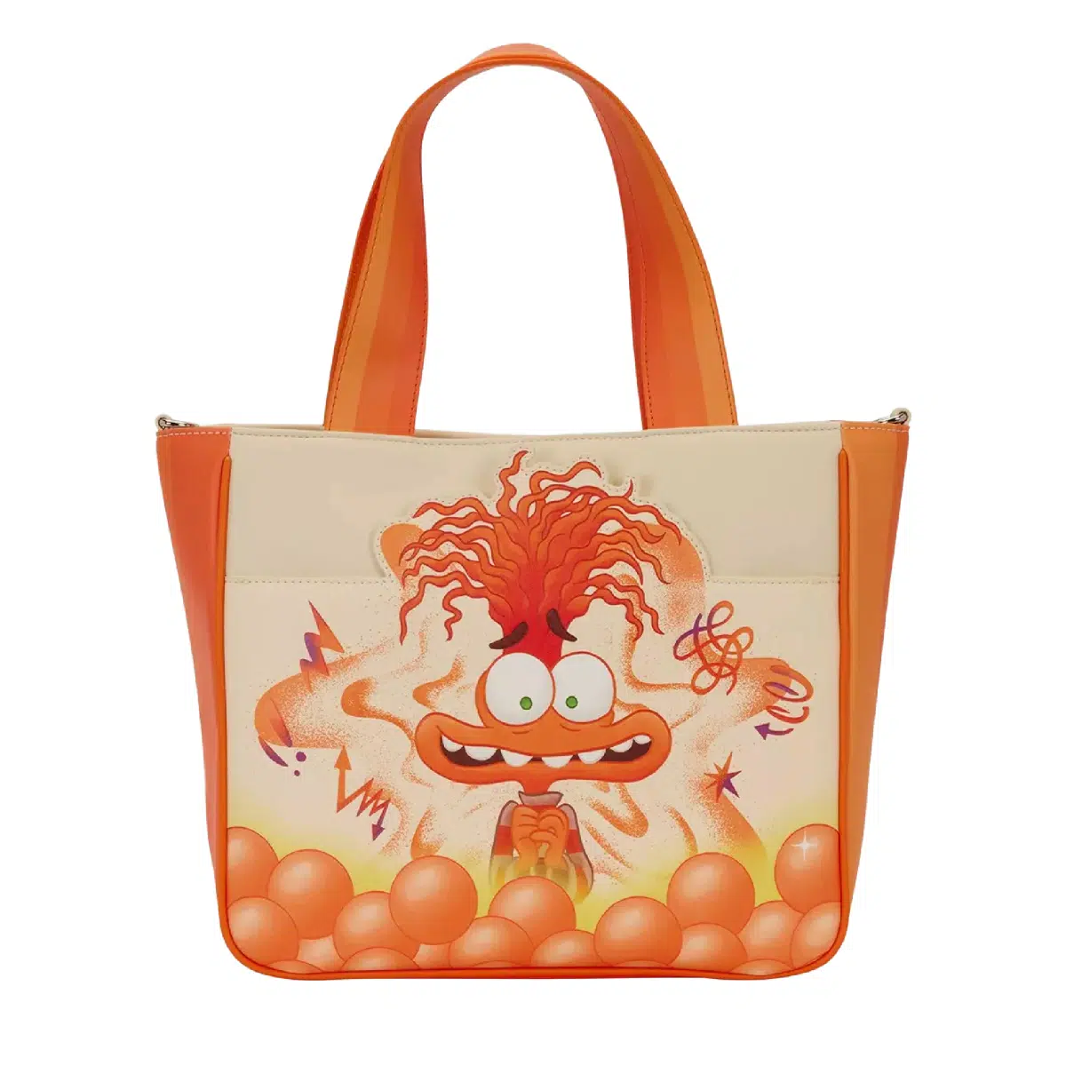 Loungefly Disney Pixar Inside Out 2 Anxiety Tote Bag with Coin Purse