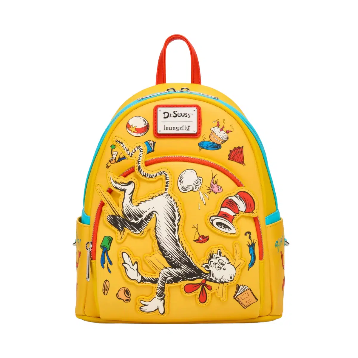 Loungefly Dr. Seuss The Cat In The Hat Falling Icons Mini Backpack