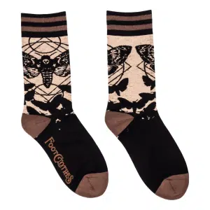 0303Death_sHeadHawkmothCrewSockFlatLayRightSquareBGWhiteBGSquare