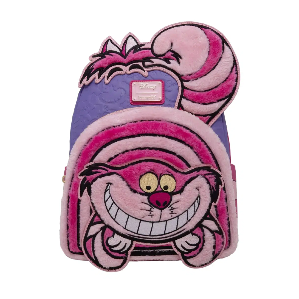 Loungefly Disney Alice in Wonderland Fuzzy Cheshire Cat Mini Backpack