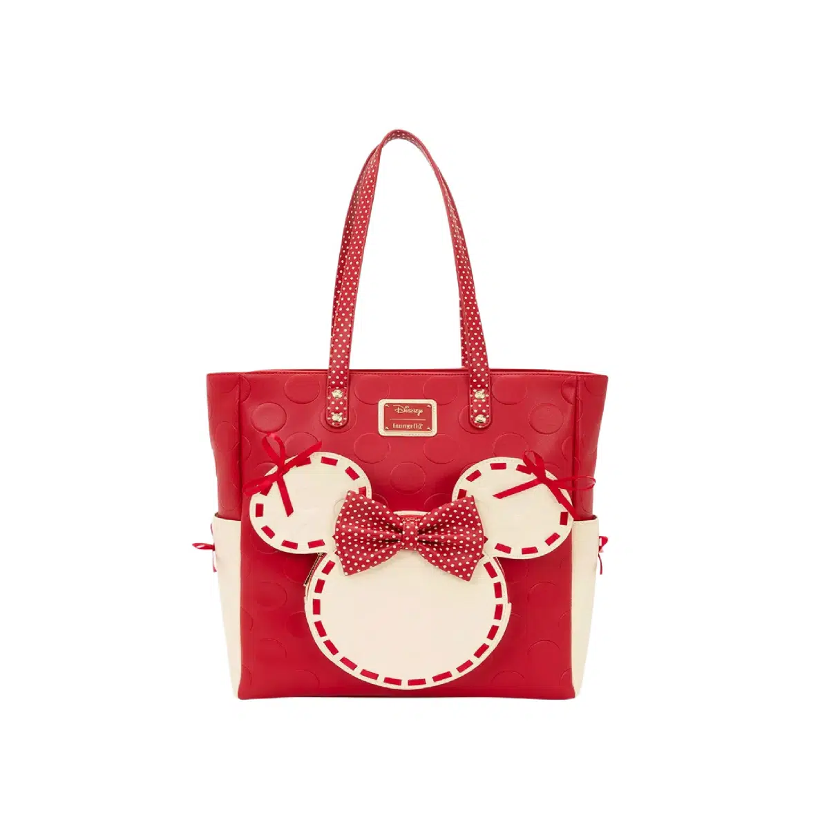 Loungefly Disney Minnie Mouse Polka Dot Ribbon Tote Bag