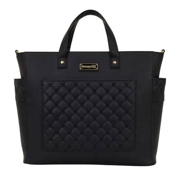 Loungefly The Mo Black Convertible Backpack & Tote Crossbody Pin Trader Bag