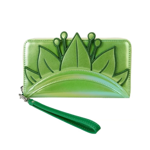 Loungefly Disney Princess & The Frog Tiana Shiny Iridescent Wristlet Wallet