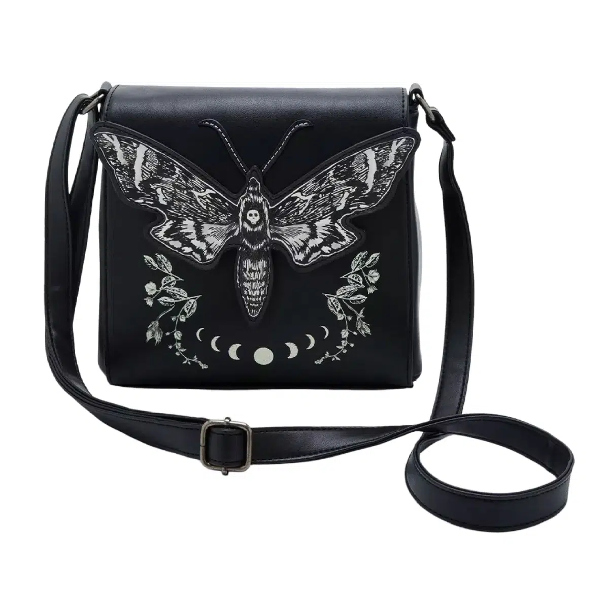 Thorn & Fable Death Moth Moon Phase Crossbody Bag