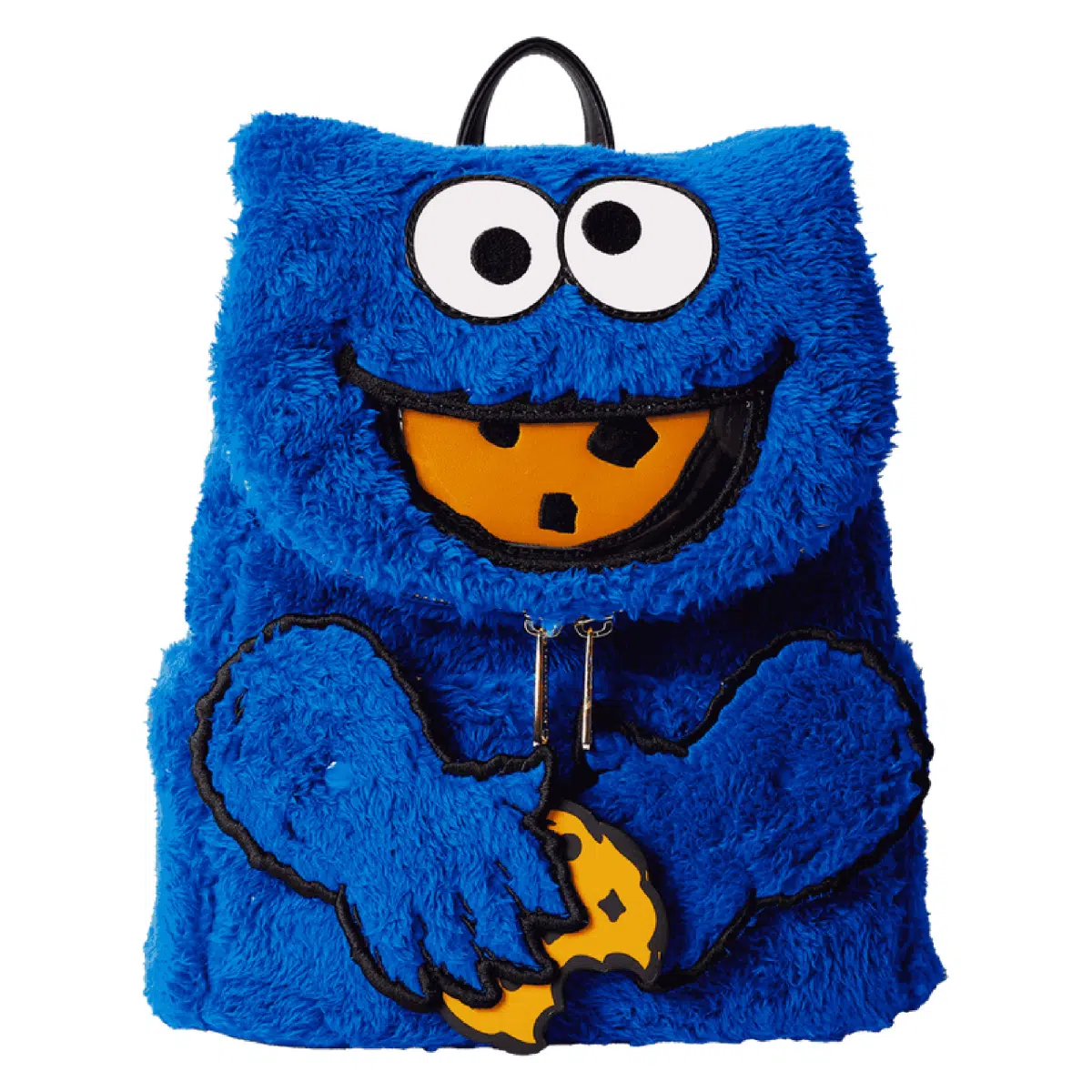 Loungefly Sesame Street Cookie Monster Plush Cosplay Mini Backpack With Coin Bag