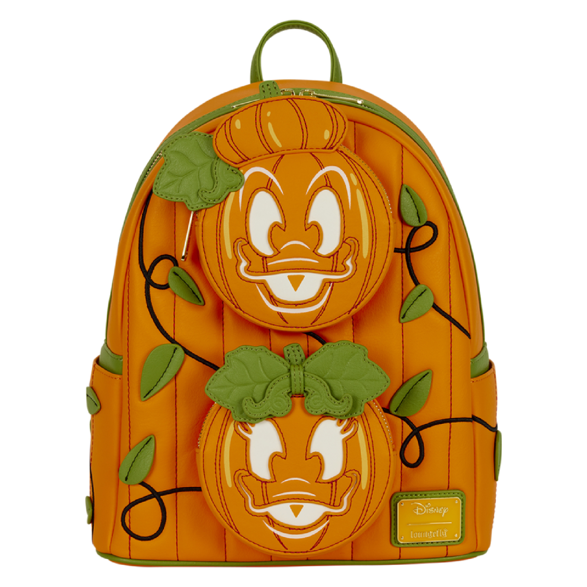 Loungefly Donald & Daisy Jack-o'-Lantern Exclusive Glow Mini Backpack