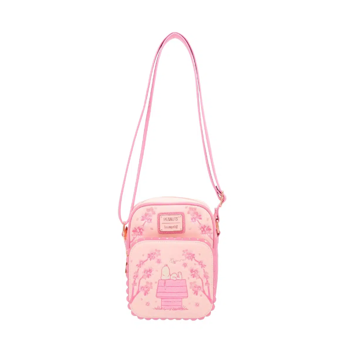 Loungefly Peanuts Snoopy Cherry Blossom Crossbody Bag