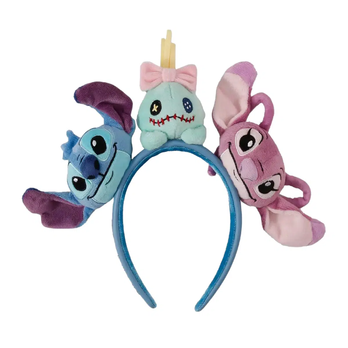 Loungefly Disney Lilo & Stitch Angel, Scrump, & Stitch Plush Headband