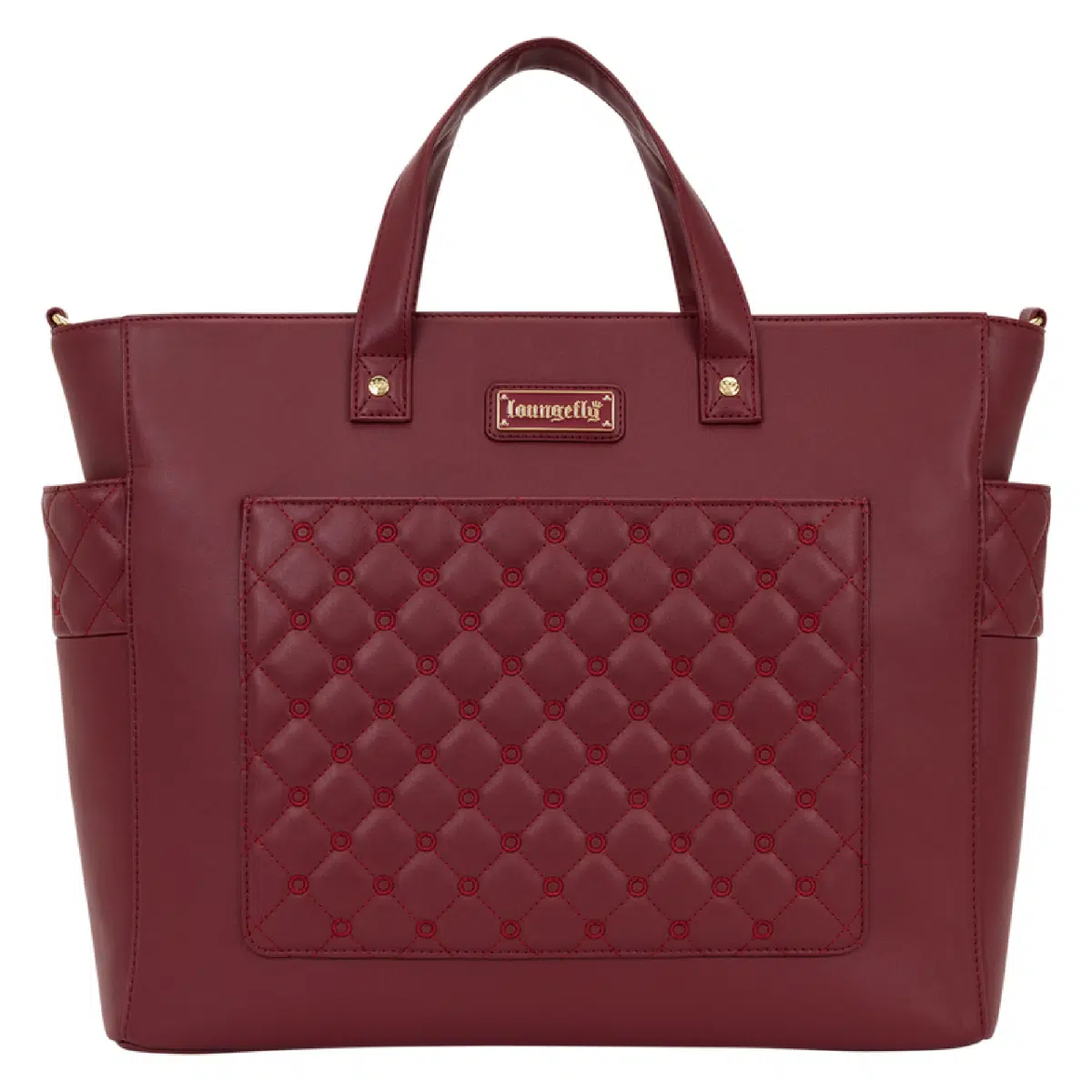 Loungefly The Mo Red Convertible Backpack & Tote Crossbody Pin Trader Bag