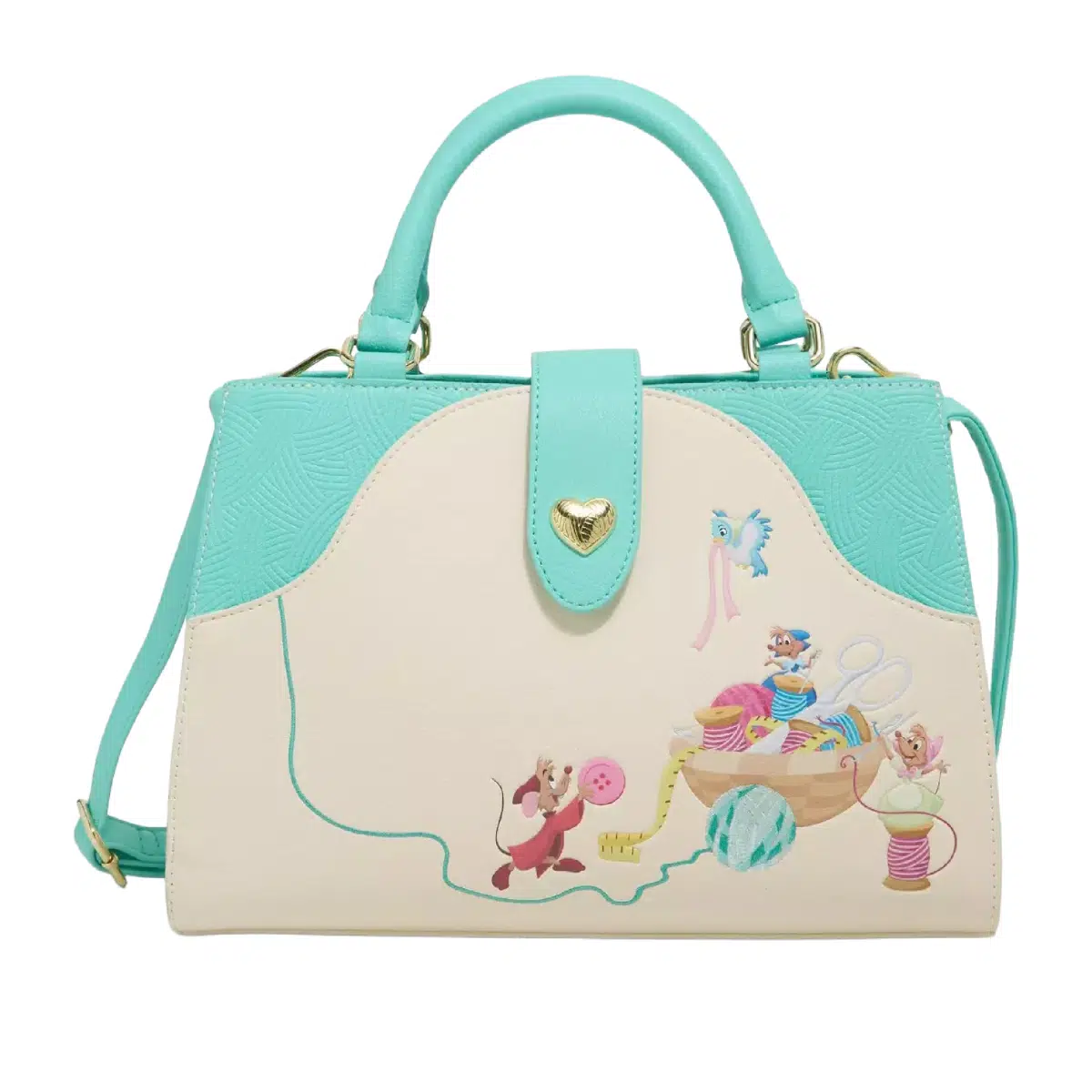 Loungefly Disney Cinderella Mice & Birds Convertible Crossbody Bag