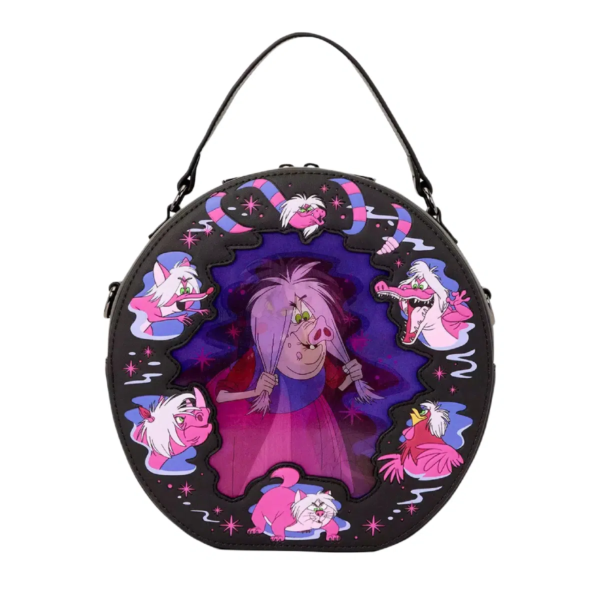 Loungefly Disney The Sword in The Stone Madam Mim Lenticular Crossbody Bag