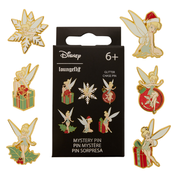 Loungefly Peter Pan Tinker Bell Holiday Mystery Box Pin (1 Pin Per Box)